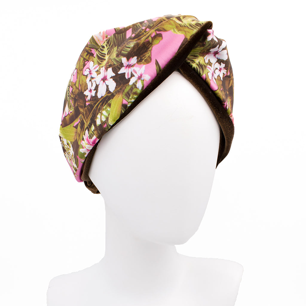 INGRID: Bandana κορδέλα μαλλιών, με tropical leaves print