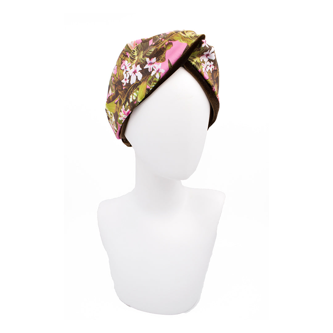 INGRID: Bandana κορδέλα μαλλιών, με tropical leaves print