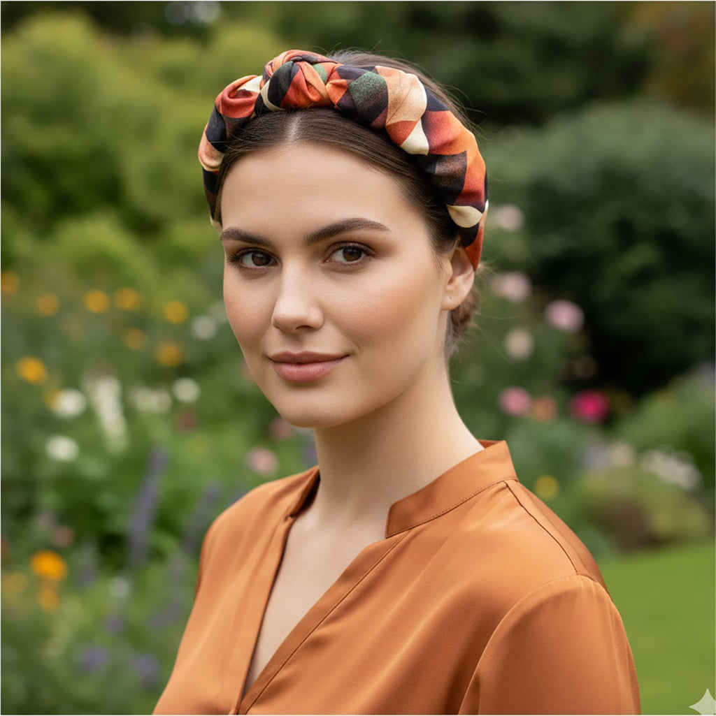 EVITA: Χειροποίητη στέκα, σατεν, scrunchie πράσινο