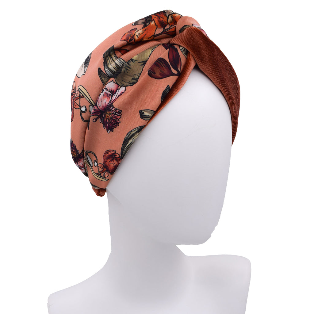ROSETTE: Bandana κορδέλα μαλλιών, με jungle leaves