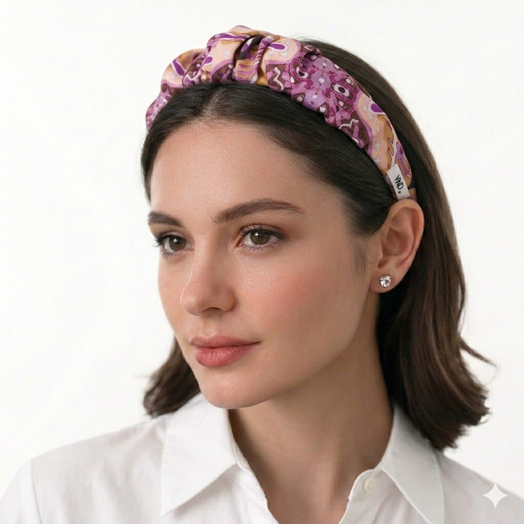 NEYTIRI: Χειροποίητη στέκα, σατεν, με argyle damask pattern
