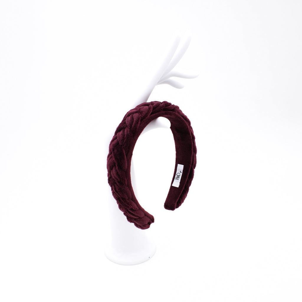 Βελούδινες Στέκες | Velvet headbands - Bordeaux