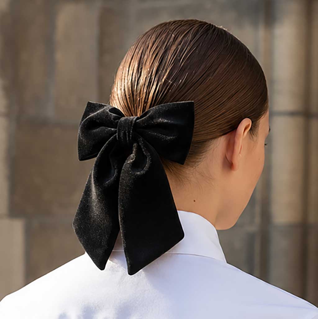 Βελούδινοι Φιόγκοι | Velvet Hair Bows – Black