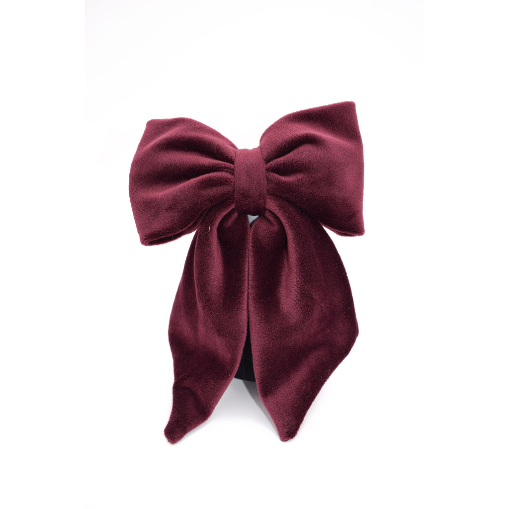 Βελούδινοι Φιόγκοι | Velvet Hair Bows - Bordeaux