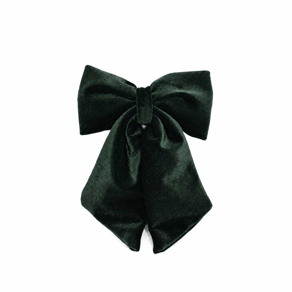 Βελούδινοι Φιόγκοι | Velvet Hair Bows - Green