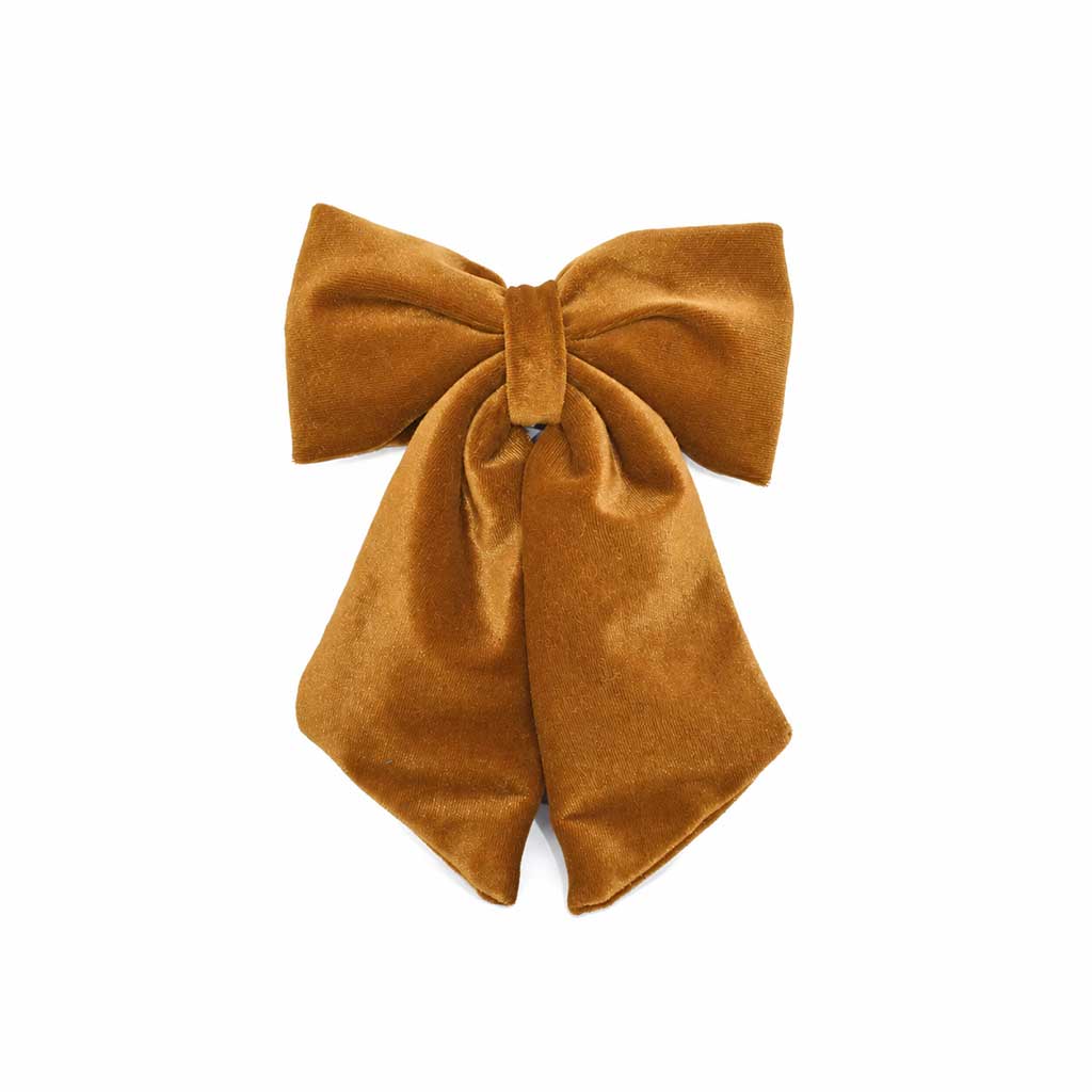 Βελούδινοι Φιόγκοι | Velvet Hair Bows - Mustard