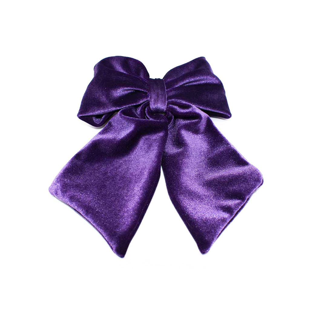 Βελούδινοι Φιόγκοι | Velvet Hair Bows - Purple