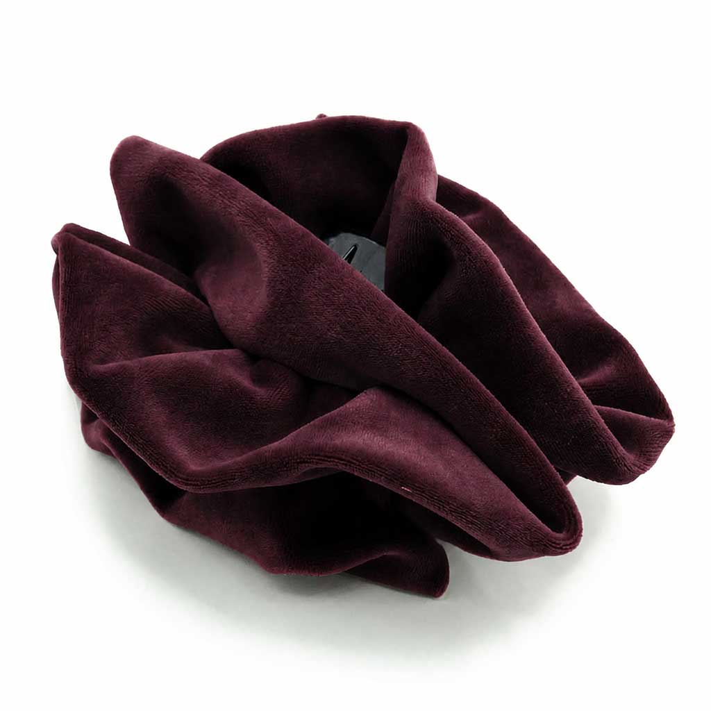 Βελούδινο Κλαμερ | Velvet Hair Claw Clip - Bordeaux