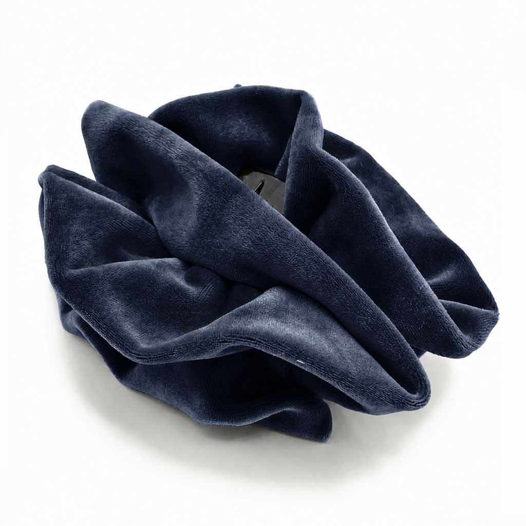 Βελούδινο Κλαμερ | Velvet Hair Claw Clip - Indigo