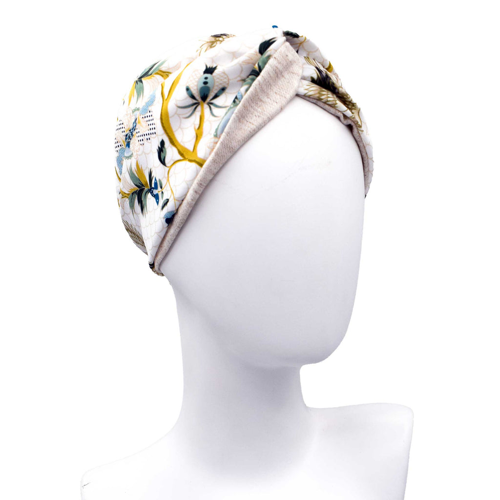 DESNA: Bandana κορδέλα μαλλιών, με Japanese botanical pattern