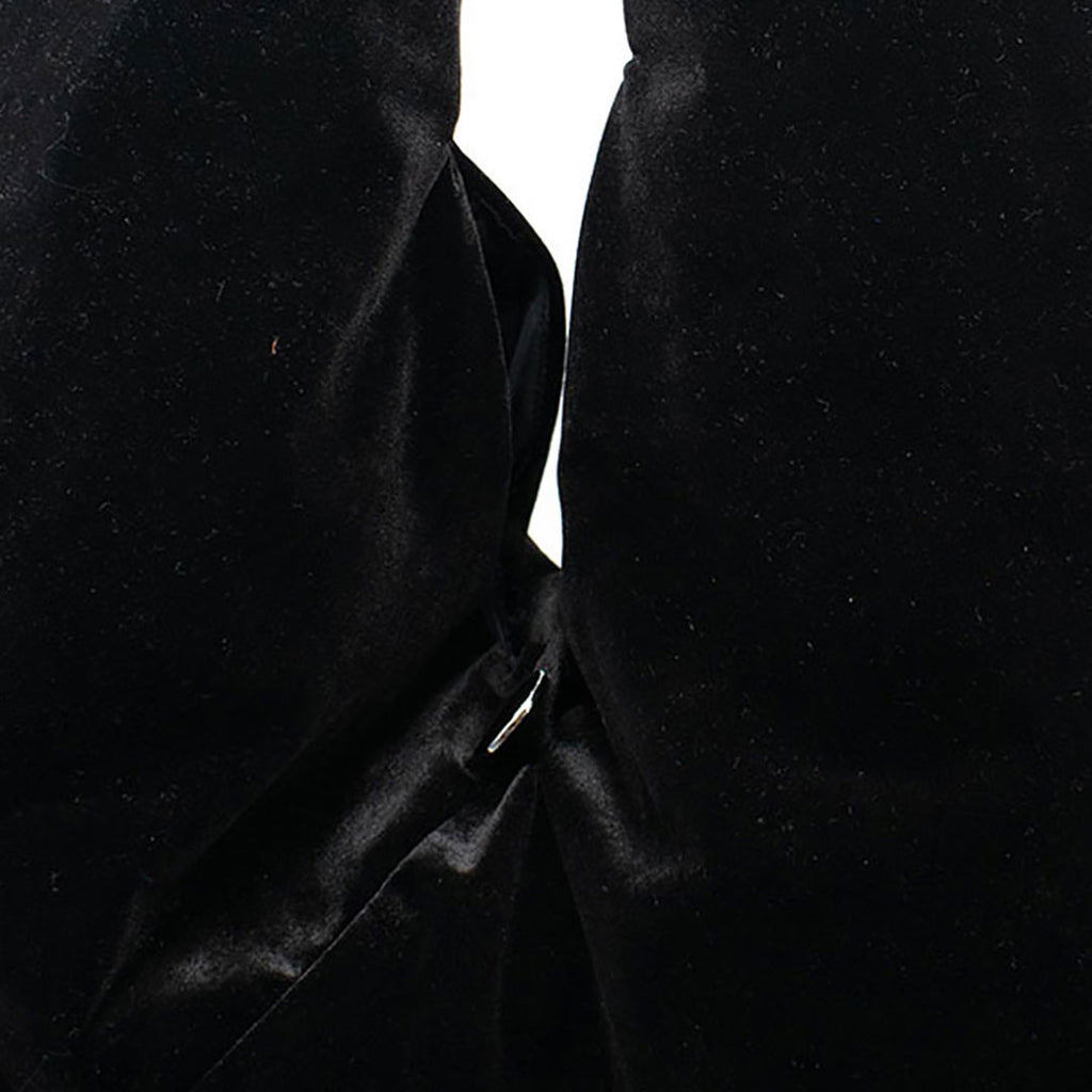OVERSIZED | Χειροποίητη Βελούδινη Τσάντα Ώμου Shopper - Black