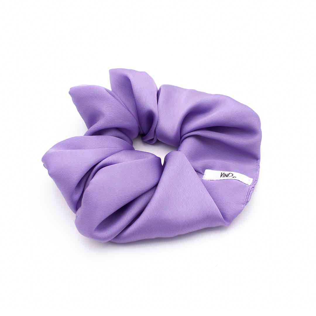 PURPLE: Χειροποίητο Λαστιχάκι scrunchie για τα μαλλιά