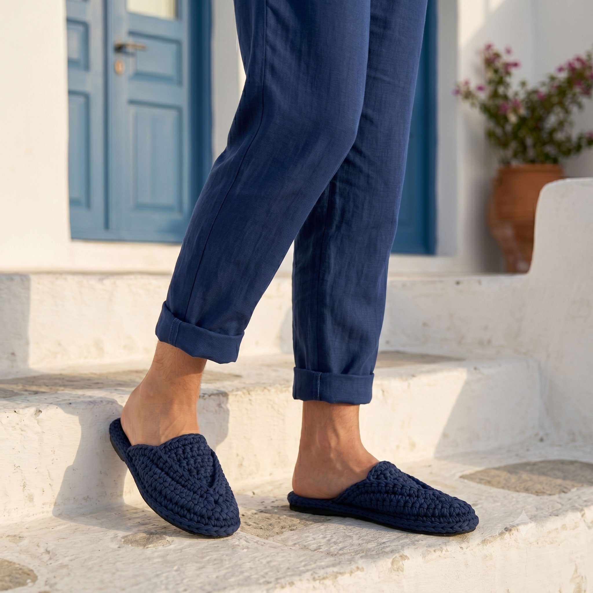 Daria: Handmade Knitted Sandals, Pointed Mules, 6 colors