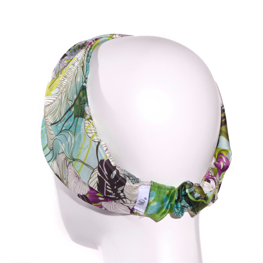 UBERTA: Bandana κορδέλα μαλλιών, με monstrera leaves pattern