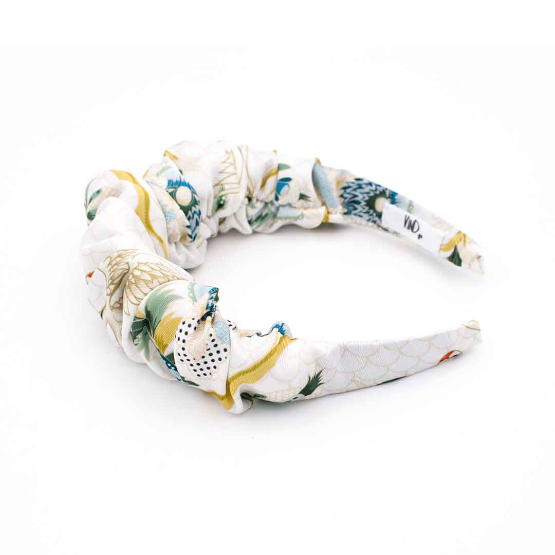 DESNA: Χειροποίητη στέκα, σατεν, ivory and aqua