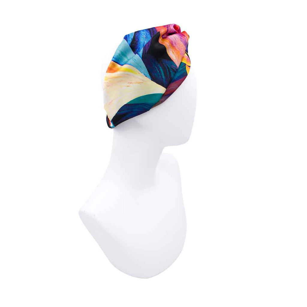 BERYL BLACK: Bandana κορδέλα μαλλιών, με abstract shapes pattern