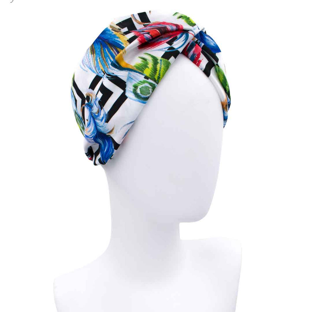 NOODIN: Bandana κορδέλα μαλλιών, με geometric και feathers pattern