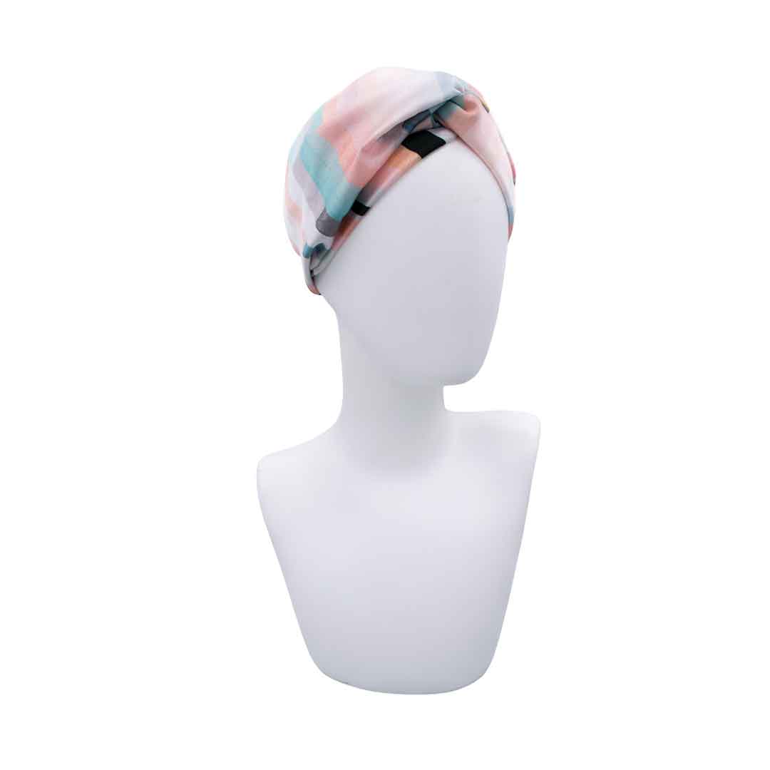 PEARL: Bandana κορδέλα μαλλιών, με abstract stripes pattern