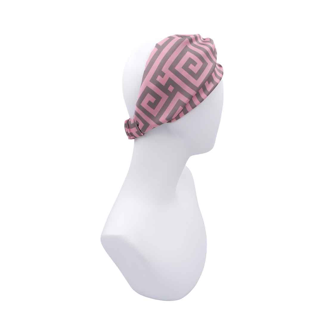 SAFFRON ROSE: Bandana κορδέλα μαλλιών, με pattern greek key