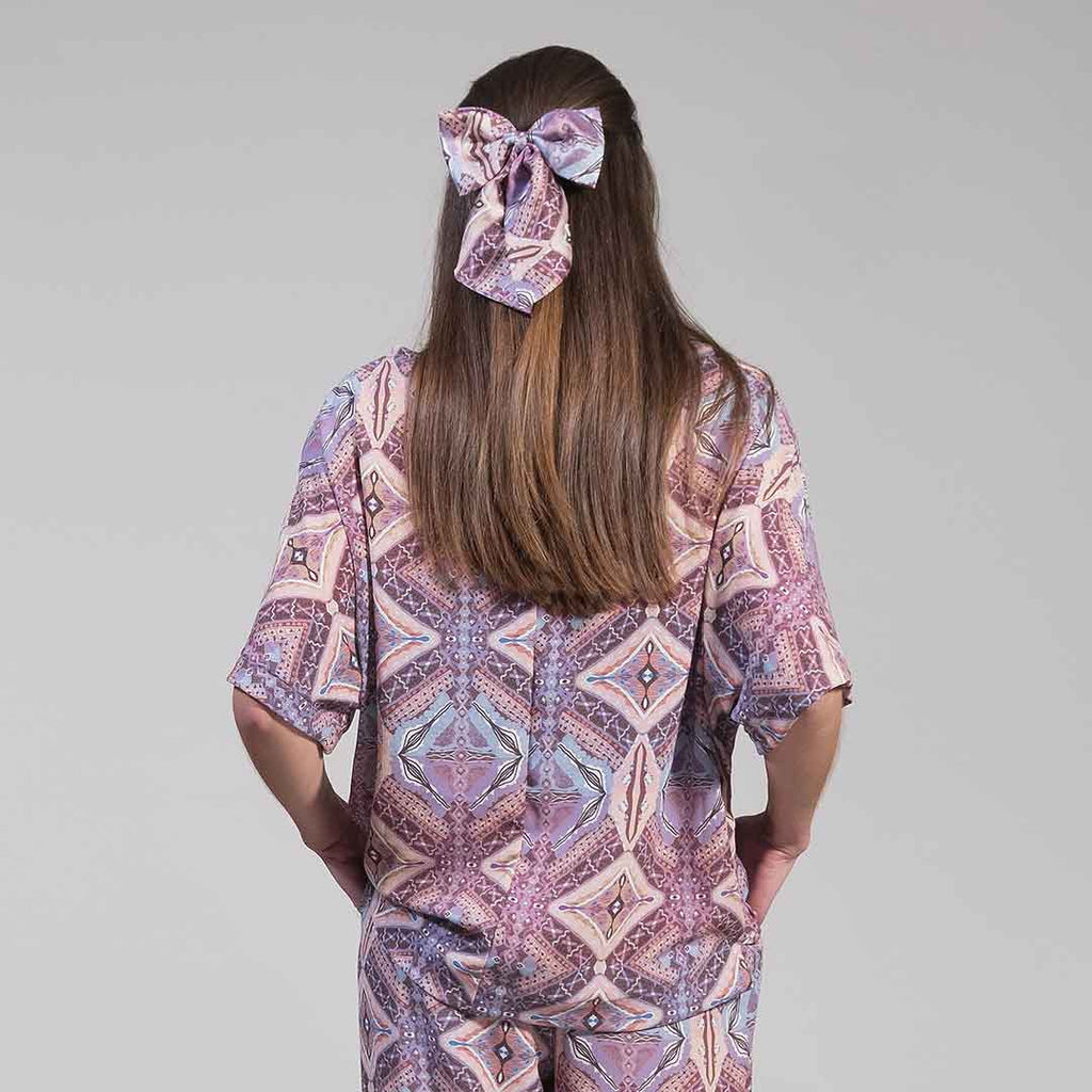 NEYTIRI: Vneck top, κόκκινο, θαλασσί