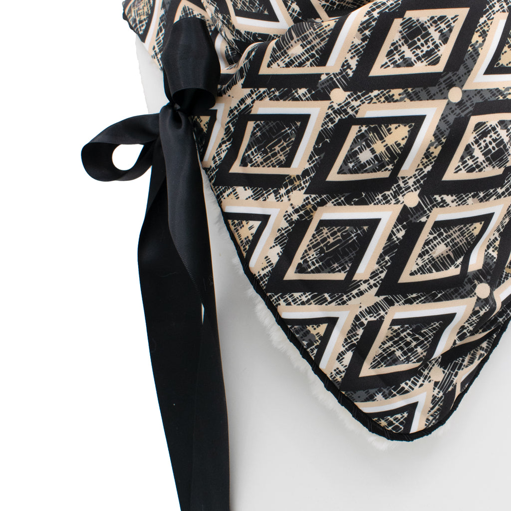 MADISON: Δετός λαιμός πράσινο beige, black, ivory