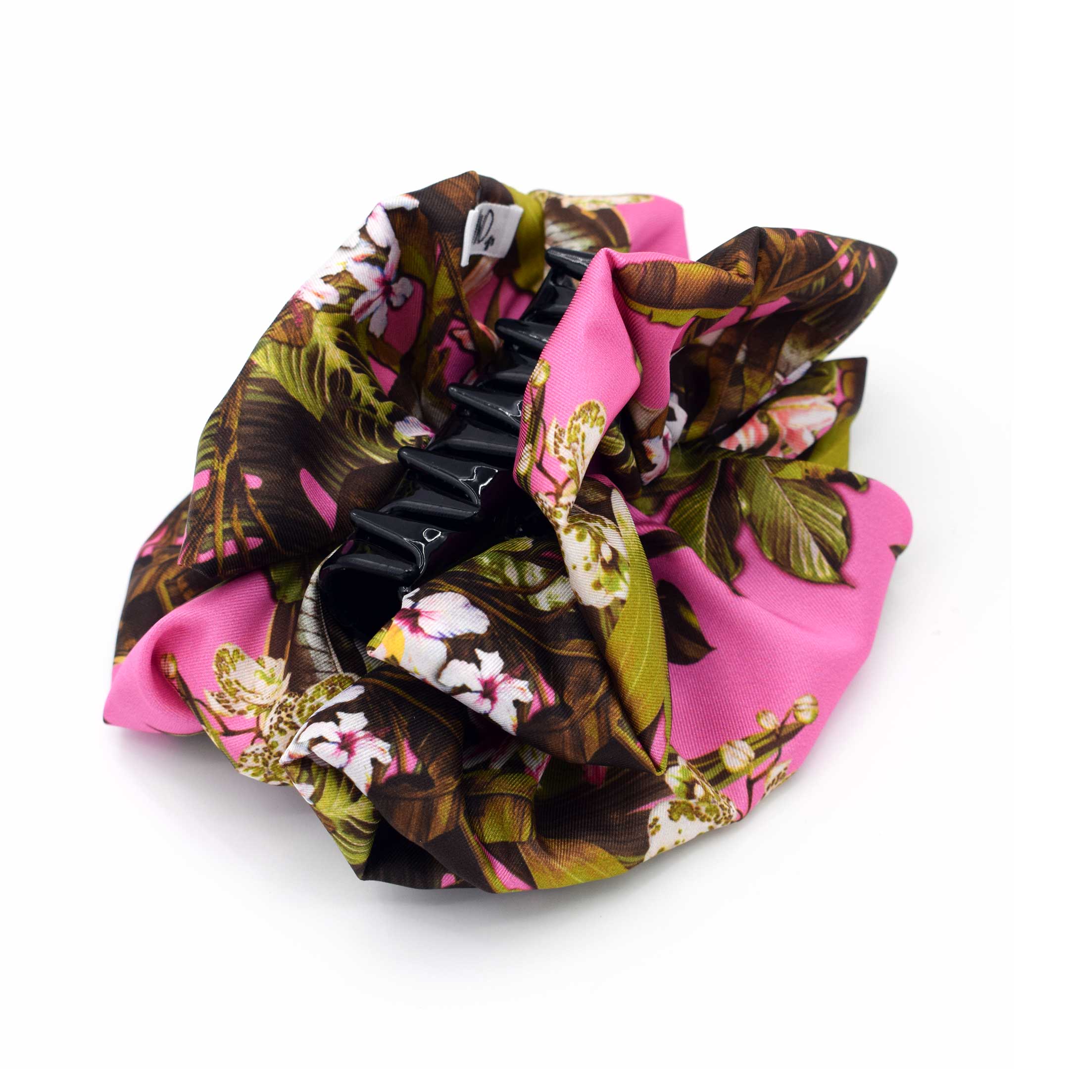 INGRID: Klammer μαλλιών, με tropical leaves print