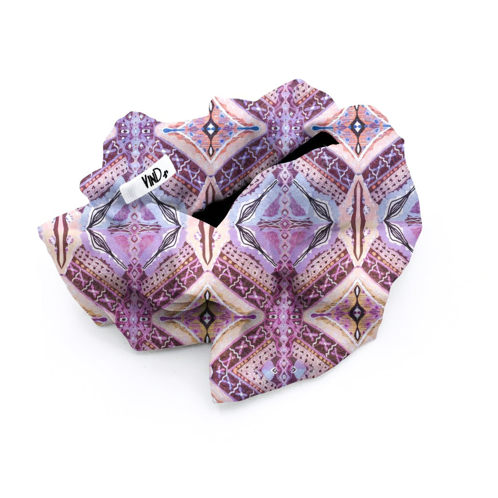NEYTIRI: Klammer μαλλιών, με σατέν στολισμα, με argyle damask pattern