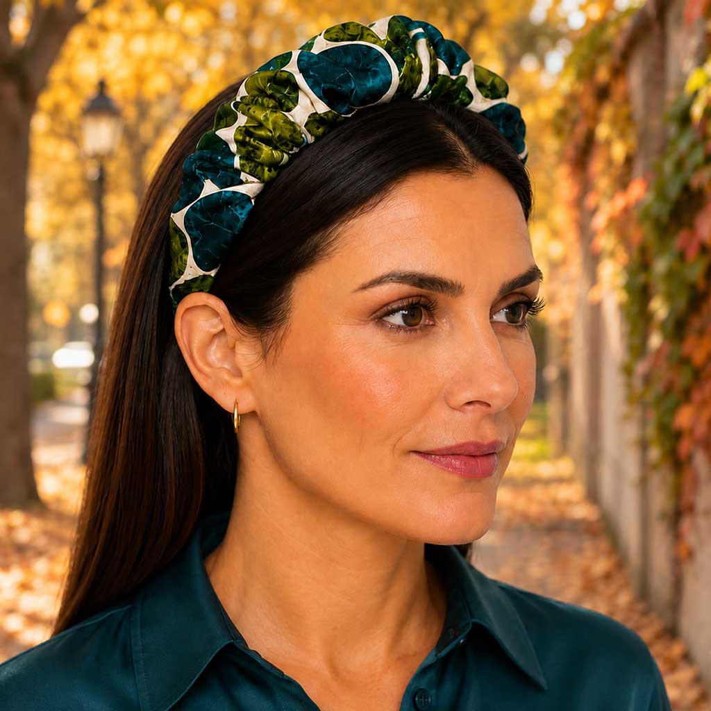 FEDORA green grungy arches satin στέκα μαλλιών – VinD.gr