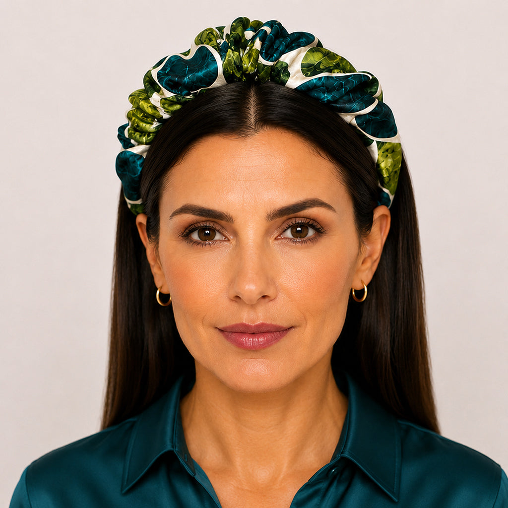 FEDORA green grungy arches satin στέκα μαλλιών – VinD.gr