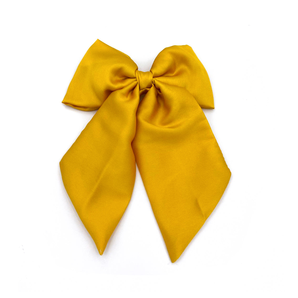 YELLOW: Χειροποίητος φιόγκος, μπαρέτα, σατεν