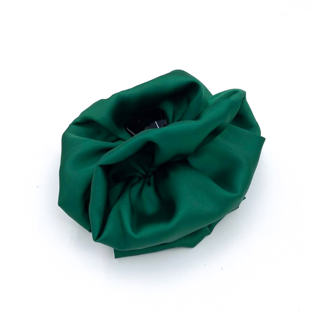 GREEN: Klammer, με μονόχρωμο σατεν ύφασμα, χειροποίητο
