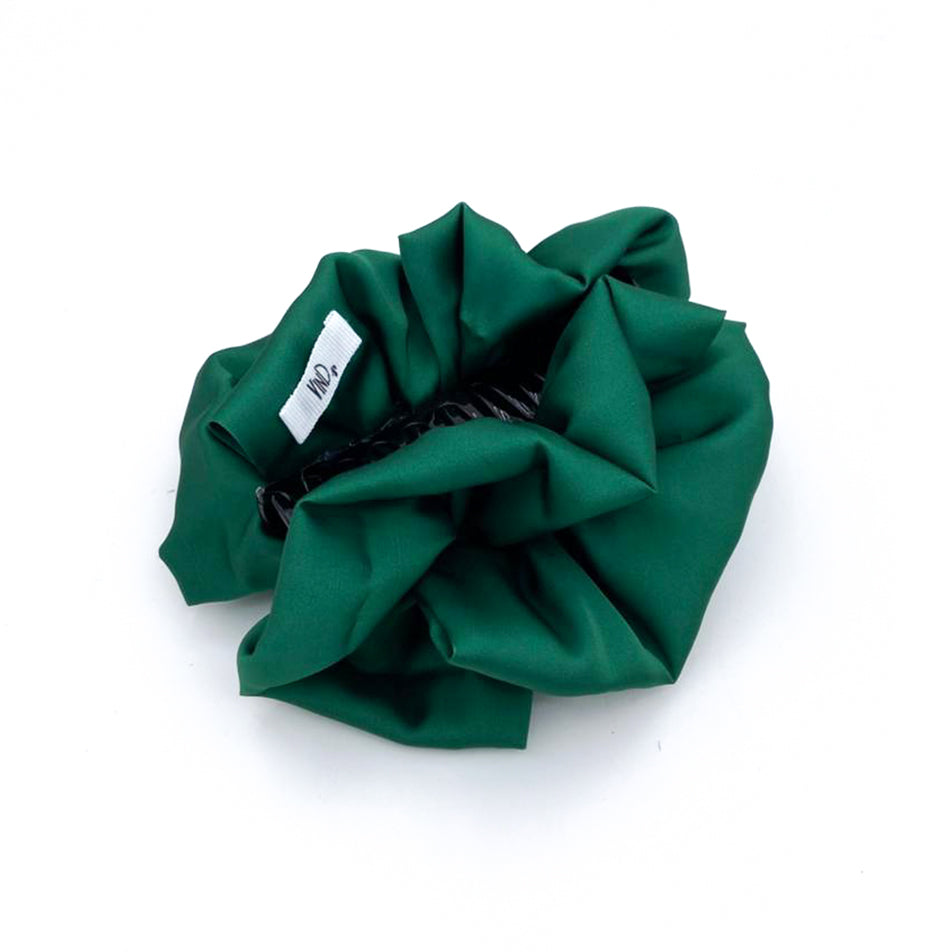 GREEN: Klammer, με μονόχρωμο σατεν ύφασμα, χειροποίητο