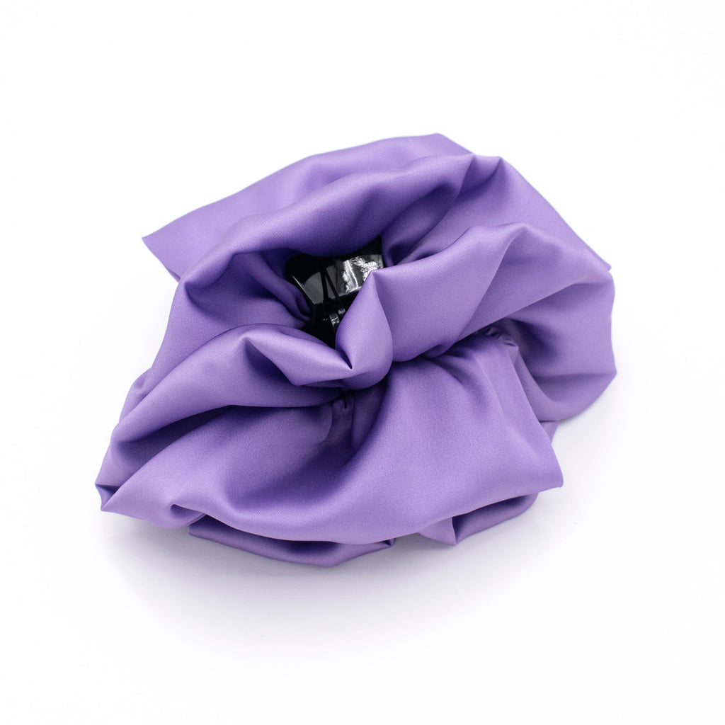 PURPLE: Klammer, με μονόχρωμο σατεν ύφασμα