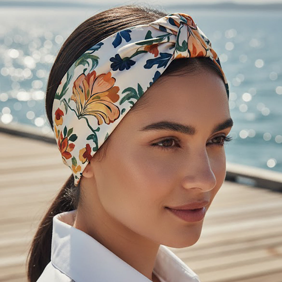 MEDINA: Bandana κορδέλα μαλλιών, με pattern Vintage μεσογειακά αραβικά σχέδια