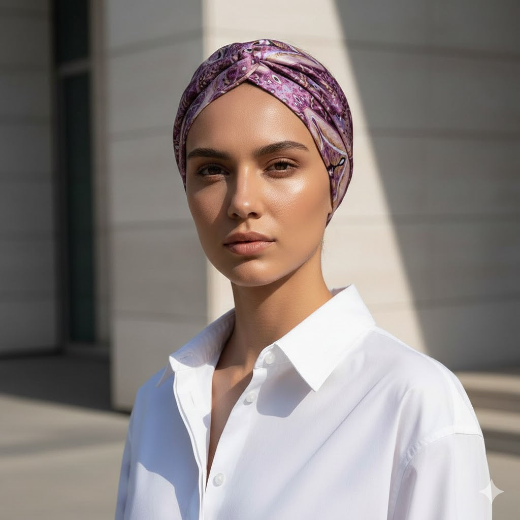 NEYTIRI: Bandana κορδέλα μαλλιών, με argyle damask pattern