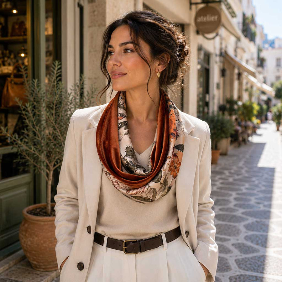 ROSETTE | Χειροποίητο Snood Φουλάρι