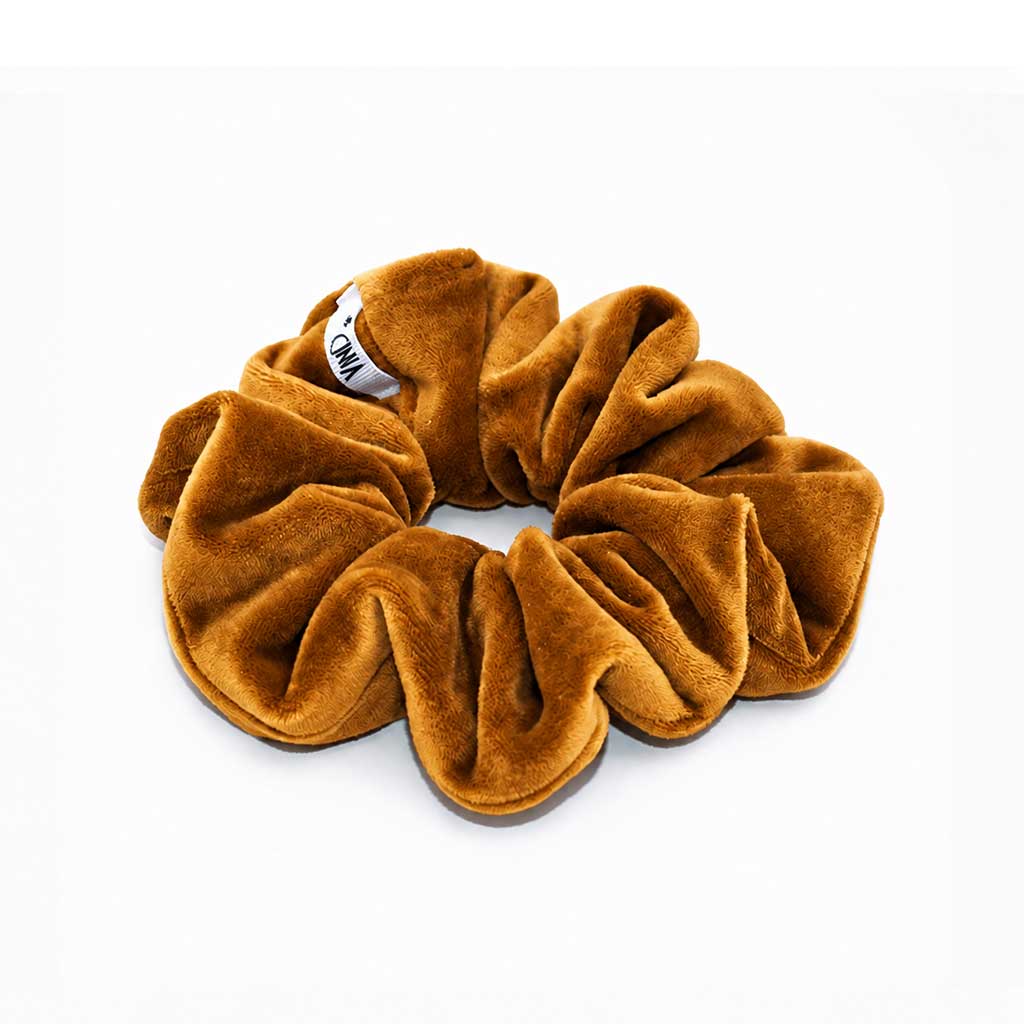 Βελούδινο Scrunchie | Velvet Scrunchie - Mustard
