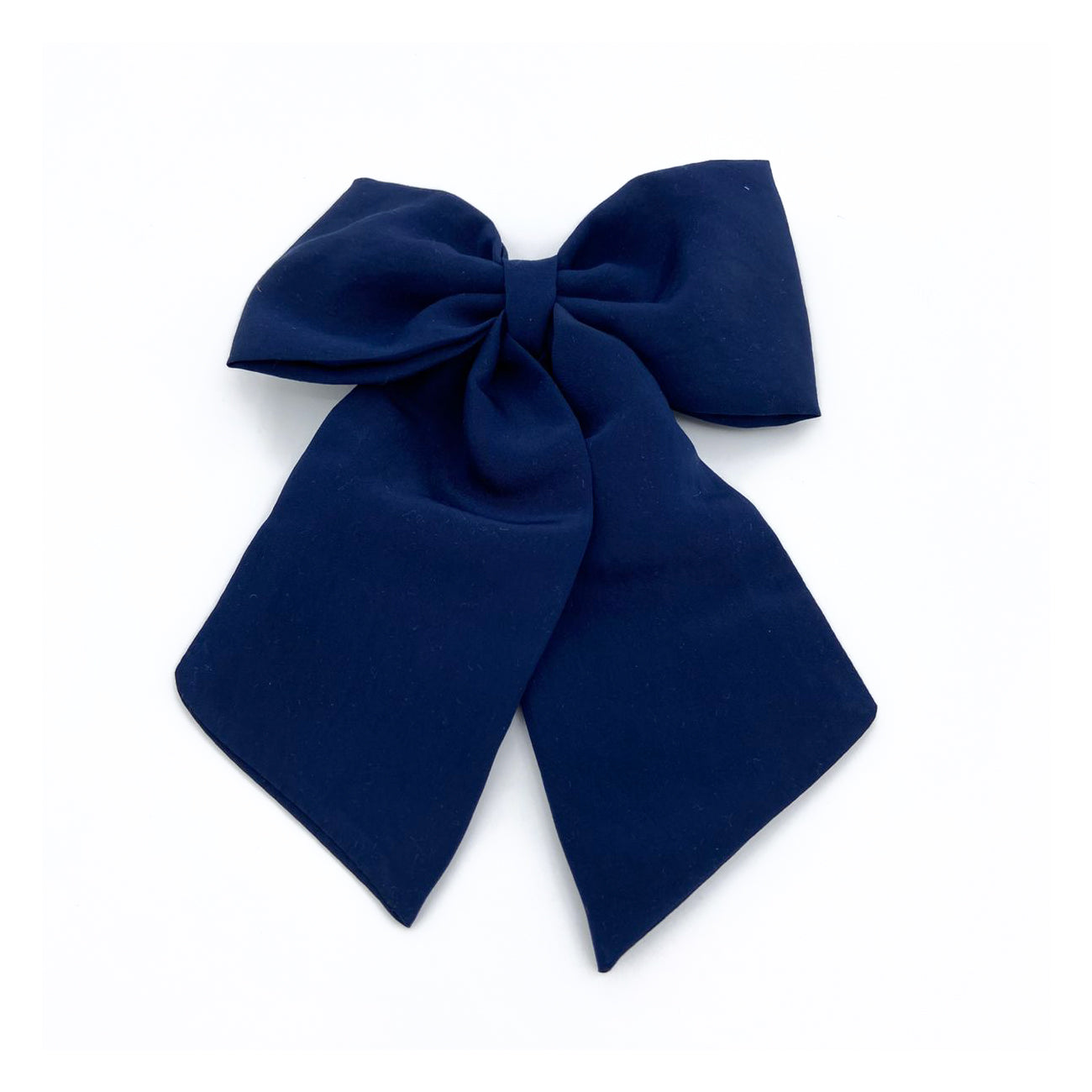 NAVY BLUE: Χειροποίητος premium modal φιόγκος, μπαρέτα