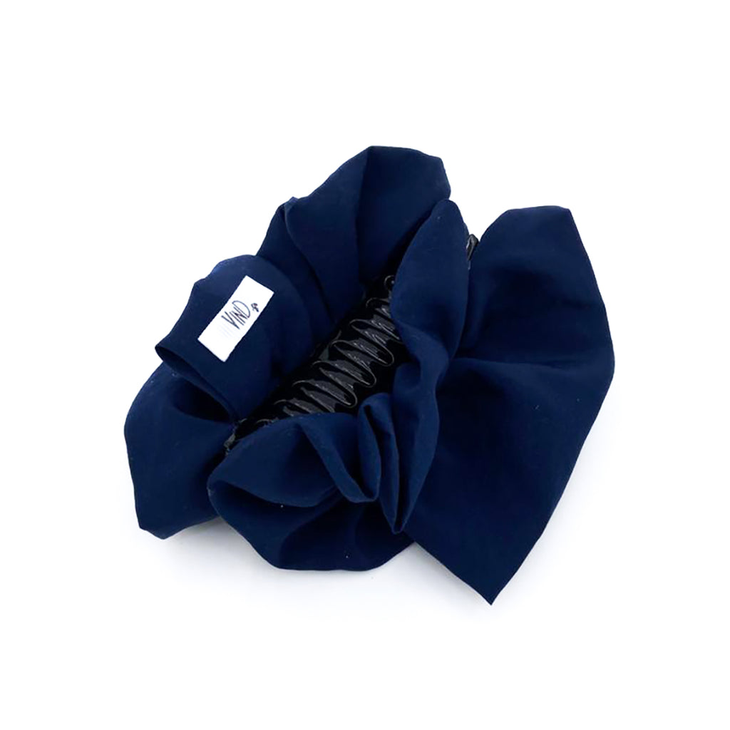 NAVY BLUE:  Klammer, σατέν στολισμα, με μονόχρωμο premium modal ύφασμα