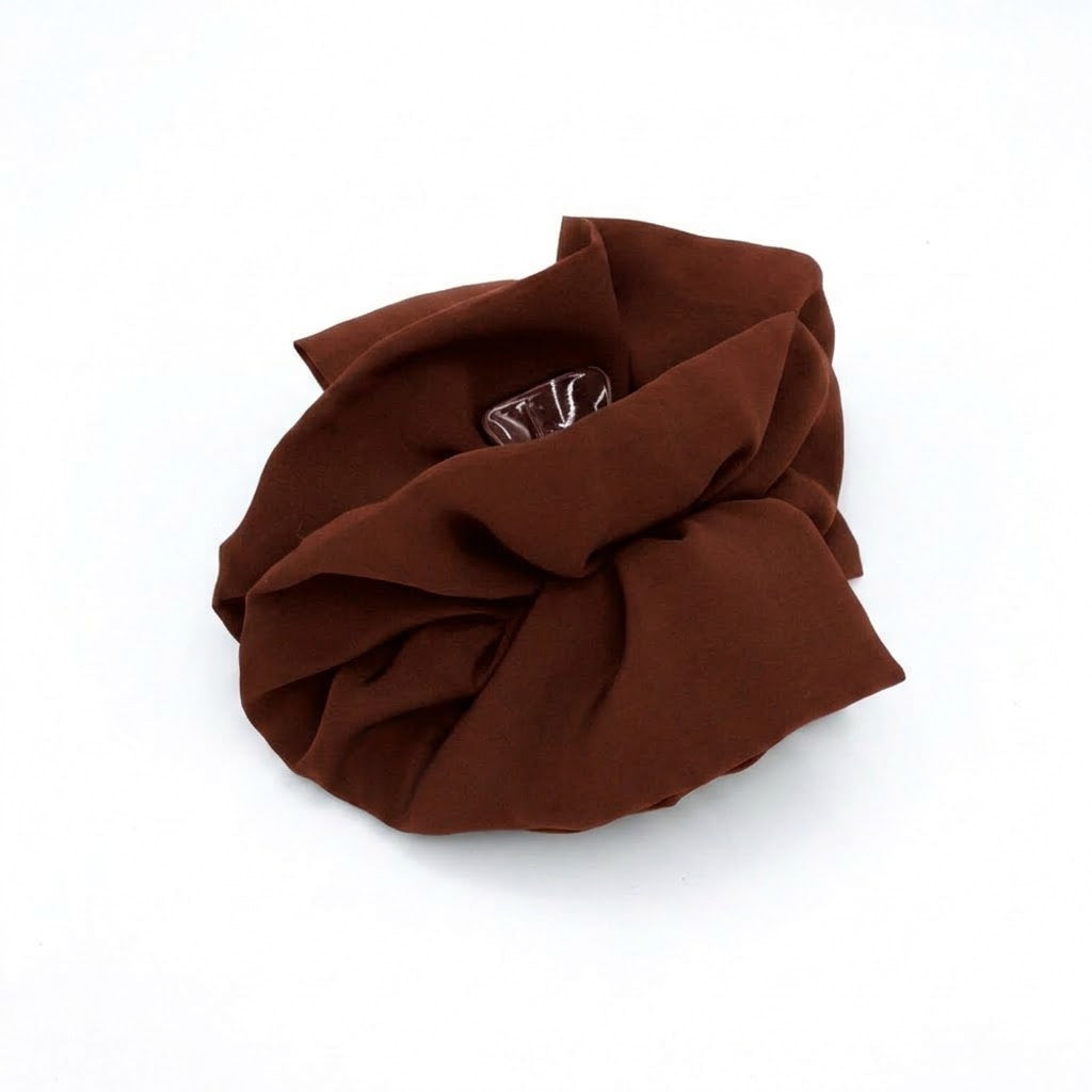 TERRACOTTA:  Klammer, σατέν στολισμα, με μονόχρωμο premium modal ύφασμα